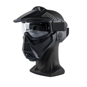 ARC PRO-GEAR™ Lightweight Full Face Protective Paintball Airsoft Mask Black