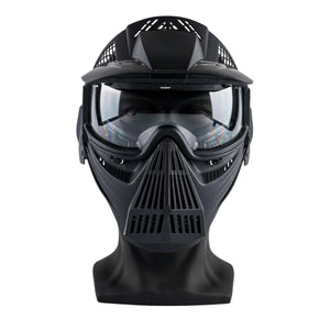 ARC PRO-GEAR™ Lightweight Full Face Protective Paintball Airsoft Mask Black