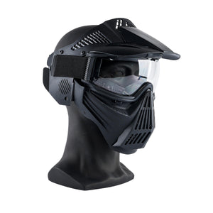 ARC PRO-GEAR™ Lightweight Full Face Protective Paintball Airsoft Mask Black