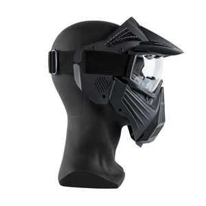 ARC PRO-GEAR™ Lightweight Full Face Protective Paintball Airsoft Mask Black