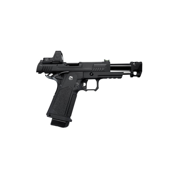 ARCTURUS Vanguard 4.3" Hi-Capa GBB Pistol w/ Optics Ready Slide & Compensator & ARS-1 Red Dot Combo