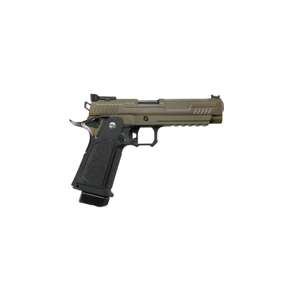 ARCTURUS Vanguard 5" Hi-Capa GBB Pistol BLK-TAN