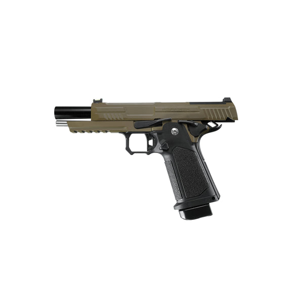 ARCTURUS Vanguard 5" Hi-Capa GBB Pistol w/Optics Ready Slide BLK-TAN