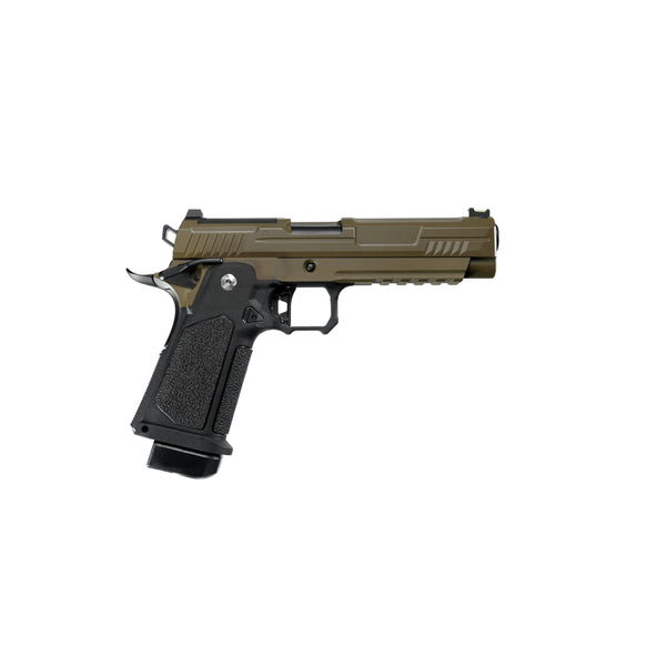 ARCTURUS Vanguard 5" Hi-Capa GBB Pistol w/Optics Ready Slide BLK-TAN