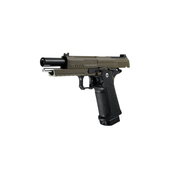 ARCTURUS Vanguard 5" Hi-Capa GBB Pistol w/Optics Ready Slide BLK-TAN