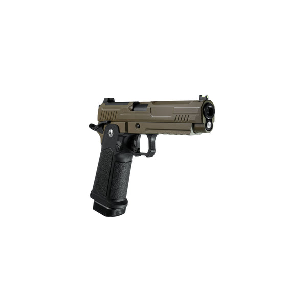 ARCTURUS Vanguard 5" Hi-Capa GBB Pistol w/Optics Ready Slide BLK-TAN