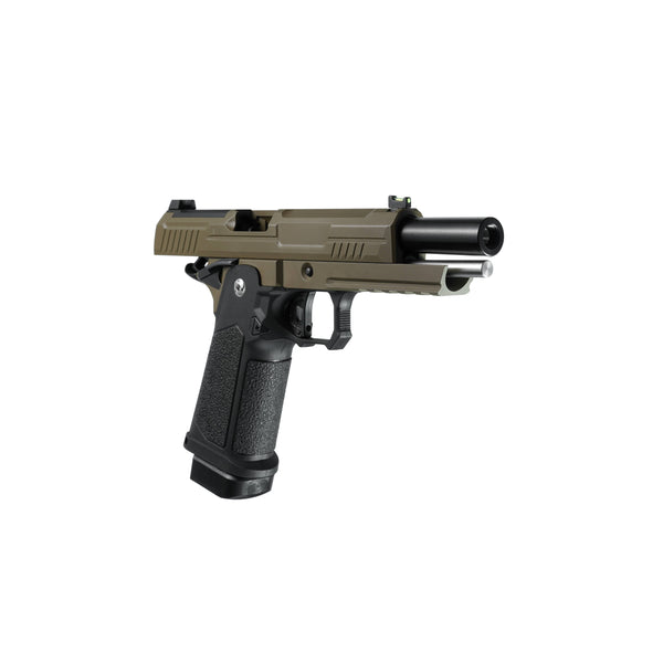 ARCTURUS Vanguard 5" Hi-Capa GBB Pistol w/Optics Ready Slide BLK-TAN