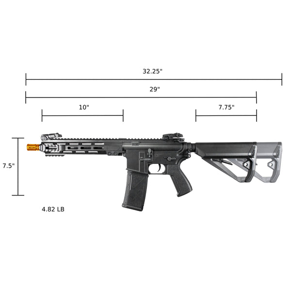 ARCTURUS LWT MK-I CQB 10" AEG SPORT Black Starter Pack