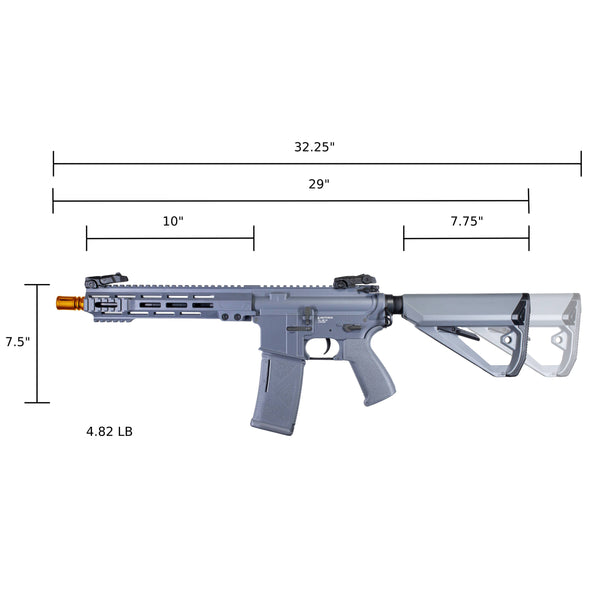 ARCTURUS LWT MK-I CQB 10" AEG SPORT Grey Starter Pack