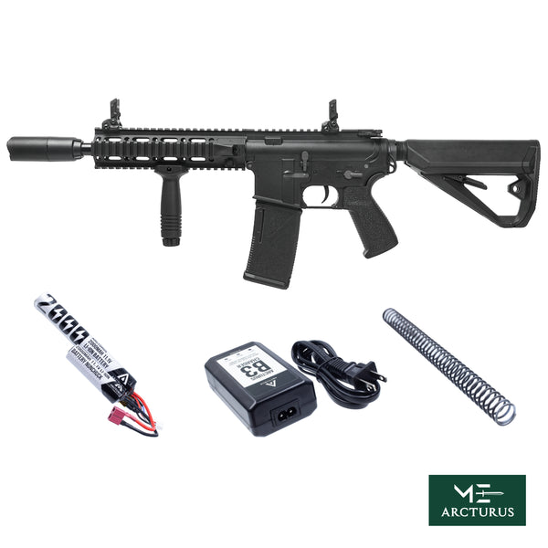 ARCTURUS LWT MK-II CQB 10" AEG SPORT Black Starter Pack