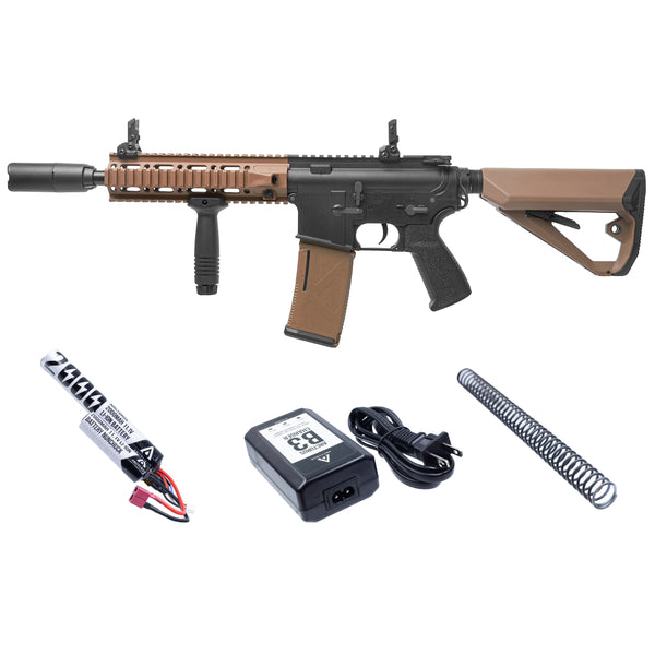 ARCTURUS LWT MK-II CQB 10" AEG SPORT Black-Tan Starter Pack