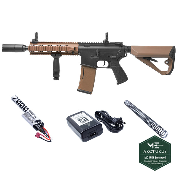 ARCTURUS LWT MK-II CQB 10" AEG SPORT Black-Tan Starter Pack