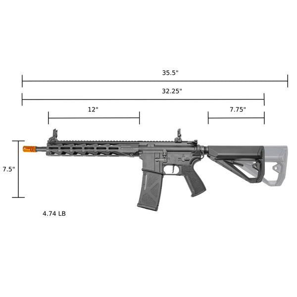 ARCTURUS LWT MK-III Carbine 12" SPORT AEG SE® Black Starter Pack