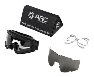 ARC PRO-GEAR™ Modular Tactical Goggles Black