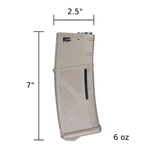 ARCTURUS AR MOD1 M4/M16 30/130Rds Variable-Cap Windowed EMM Magazine FDE